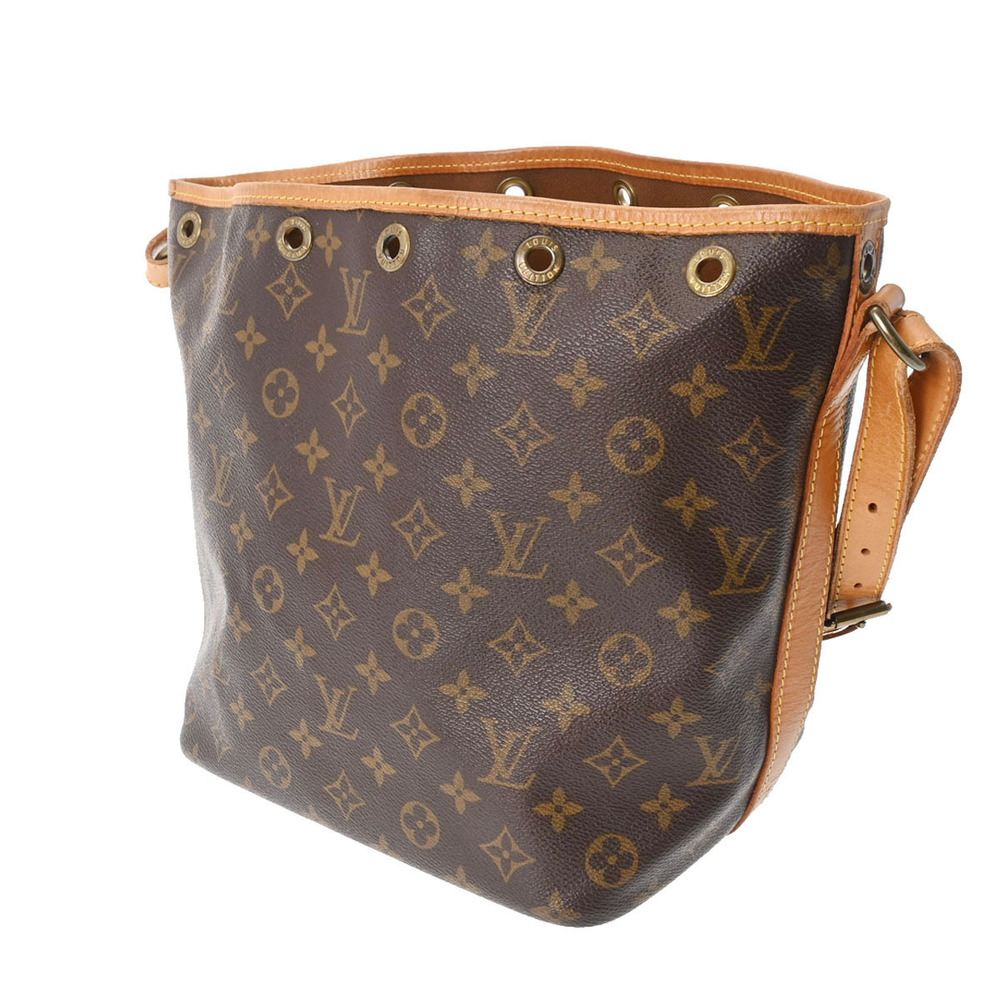 Louis Vuitton Monogram Canvas Bag Brown Shoulder Brown